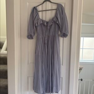 NWT Free People Oasis Midi Dress, Dried Hydrangea, Size Medium